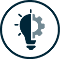 A collection of icons representing company values. AI generated content